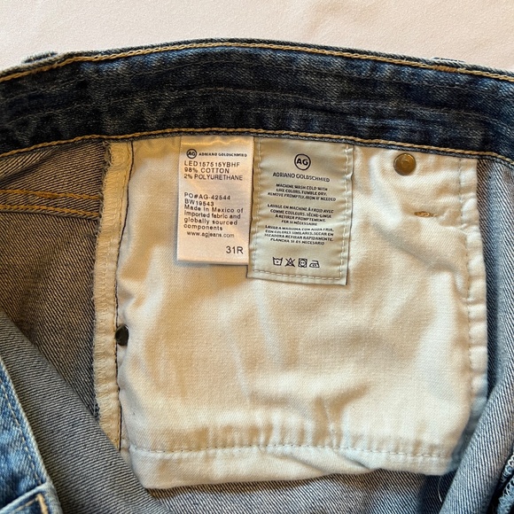 AG Adriano Goldschmied The Ex-Boyfriend Slouchy Slim Size 31R - Picture 3 of 14